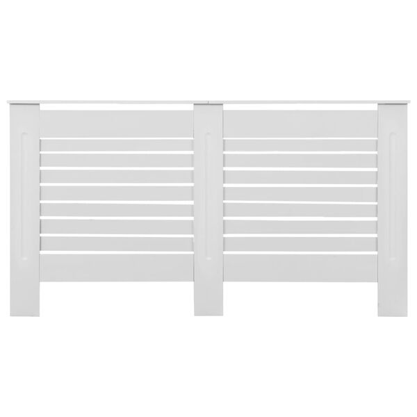 vidaXL Cache-radiateurs 2 pcs Blanc 152x19x81,5 cm MDF