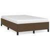 vidaXL Cadre de lit sans matelas marron fonc&eacute; 120x200 cm tissu