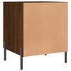 vidaXL Table de chevet ch&ecirc;ne marron 40x40x50 cm bois d&rsquo;ing&eacute;nierie