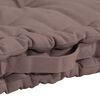 vidaXL Coussins de plancher de palette lot de 6 Taupe Coton