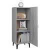 vidaXL Buffet Sonoma gris 34,5x34x90 cm Bois d'ing&eacute;nierie