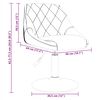 vidaXL Chaises pivotantes &agrave; manger lot de 4 gris clair velours