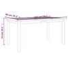 vidaXL Ensemble &agrave; manger de jardin 5 pcs Bois d'acacia solide