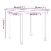 vidaXL Ensemble &agrave; manger de jardin coussins 5 pcs Marron/noir