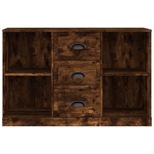 vidaXL Buffet ch&ecirc;ne fum&eacute; 104,5x35,5x67,5 cm bois d'ing&eacute;nierie