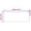 vidaXL Rideau en Dentelle Floral Blanc 160 x 400 cm Polyester