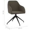 vidaXL Chaises &agrave; manger lot de 2 Gris fonc&eacute; Velours
