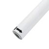 vidaXL Films pour fen&ecirc;tre 3 pcs statique d&eacute;poli blanc PVC