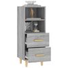 vidaXL Buffet Sonoma gris 34,5x34x90 cm Bois d'ing&eacute;nierie
