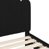 vidaXL Cadre de lit pour enfants avec t&ecirc;te de lit Noir 90 x 190 cm
