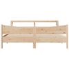 vidaXL Cadre de lit avec t&ecirc;te de lit 200x200 cm Bois de pin massif