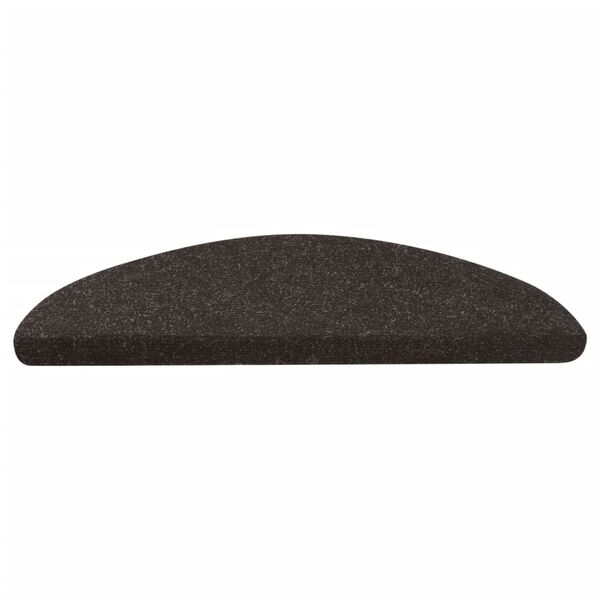 vidaXL Tapis d'escalier auto-adh&eacute;sifs 10 pcs noir 65x22,5x3,5 cm