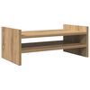 vidaXL Support de moniteur ch&ecirc;ne artisanal 50x27x20 cm bois ing&eacute;nierie