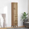 vidaXL Haut Armoire avec tiroir Ch&ecirc;ne artisanal 69,5 x 34 x 180 cm