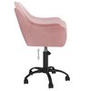 vidaXL Chaises pivotantes &agrave; manger lot de 6 Rose Velours