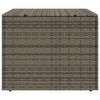 vidaXL Bo&icirc;te de rangement de jardin gris 291L r&eacute;sine tress&eacute;e