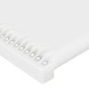 vidaXL T&ecirc;te de lit &agrave; LED Blanc 147x16x118/128 cm Similicuir