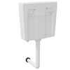 vidaXL Réservoir de wc avec entrée d'eau inférieure 3/6 L blanc