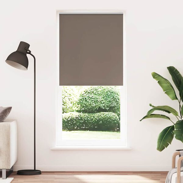 vidaXL Store enrouleur occultant 124,4 x 230 cm, largeur du tissu 120 cm, couleur caf&eacute;