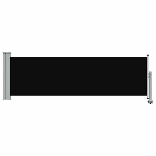 vidaXL Auvent lat&eacute;ral r&eacute;tractable de patio 80x300 cm Noir
