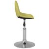 vidaXL Chaises pivotantes &agrave; manger lot de 4 vert tissu