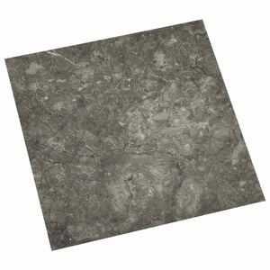 vidaXL Planches de sol Gris et Blanc 5,11 m&sup2; 55 pi&egrave;ces PVC