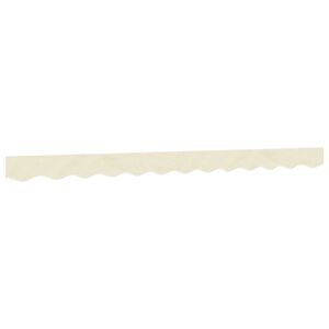 vidaXL Tissu de remplacement de cantonni&egrave;re d&rsquo;auvent rayure cr&egrave;me 300 cm