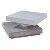 Trendteam Table basse Universal CT-119 Gris b&eacute;ton et blanc