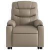 vidaXL Fauteuil inclinable de massage &eacute;lectrique cappuccino similicuir