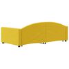 vidaXL Lit de jour avec lit gigogne jaune 100x200 cm velours