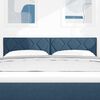 vidaXL T&ecirc;te de lit avec t&ecirc;te de lit Bleu 160 cm Cuir synth&eacute;tique