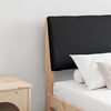 vidaXL T&ecirc;te de lit capitonn&eacute;e Noir 200 cm Pin massif