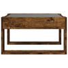 vidaXL Table basse avec LED infini ch&ecirc;ne fum&eacute; 50x53x30 cm