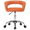 vidaXL Chaises &agrave; manger lot de 2 orange similicuir