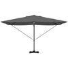 vidaXL Parasol Roma à Bras Déporté Anthracite et noir