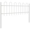 vidaXL Cl&ocirc;ture de jardin 3 pcs Blanc 5,1 x 0,6 m