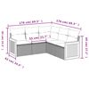 vidaXL Salon de jardin avec coussins 5 pcs beige r&eacute;sine tress&eacute;e