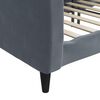 vidaXL Lit de repos gris fonc&eacute; 90x190 cm velours