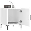 vidaXL Tables de chevet 2 pcs blanc 40x40x50 cm bois d&rsquo;ing&eacute;nierie