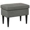 vidaXL Pouf Gris fonc&eacute; 55 x 35 x 41 cm Velours