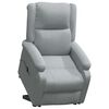 vidaXL Fauteuil Gris clair Tissu