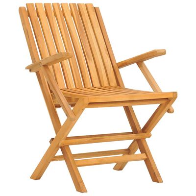 vidaXL Chaises de jardin pliantes lot de 8 61x67x90cm bois massif teck