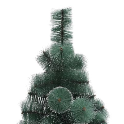 vidaXL Sapin de Noël artificiel pré-éclairé vert 150 cm PVC et PE