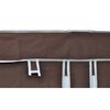 vidaXL Garde-robe en tissu 2 pcs Marron
