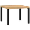 vidaXL Table basse de jardin noir 55x55x39,5 cm acier enduit de poudre