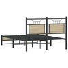 vidaXL Cadre de lit sans matelas ch&ecirc;ne sonoma 120x190 cm