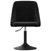 vidaXL Chaises &agrave; manger lot de 2 Noir Velours