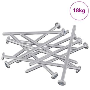 vidaXL Vis 800 pcs Argent&eacute; M6 x 120 mm Acier