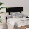 vidaXL T&ecirc;te de lit Noir 103,5x3x81 cm Bois massif de pin