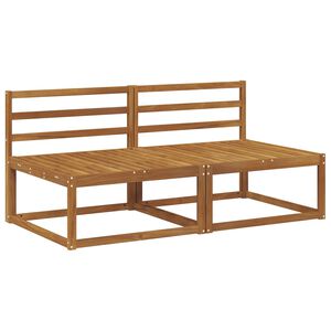 vidaXL 2 Pi&egrave;ce Sofa de milieu ext&eacute;rieur Naturel 158 x 83 x 73 cm